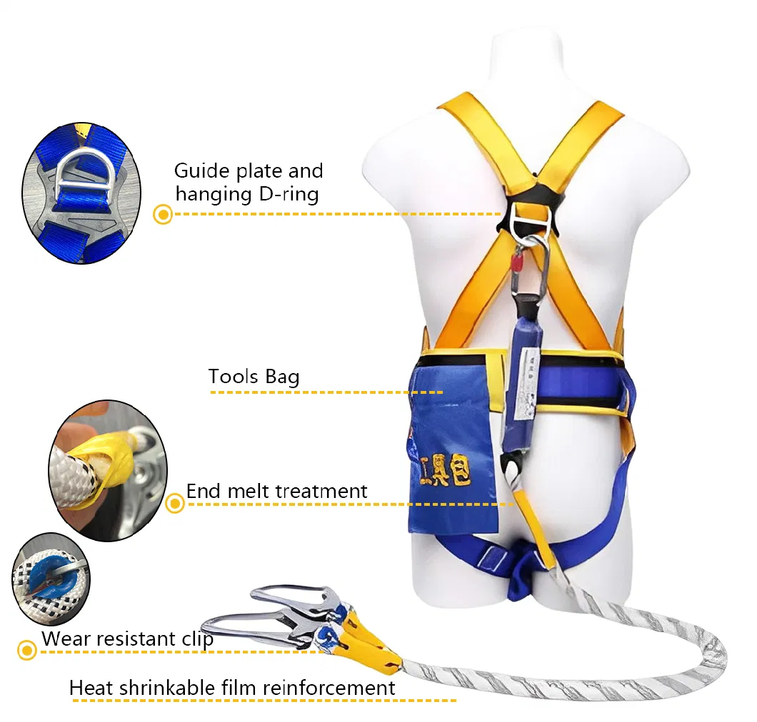 CE Climbing Sport Aerial Fall Protection Arrest Full Body Safety Belt Harness