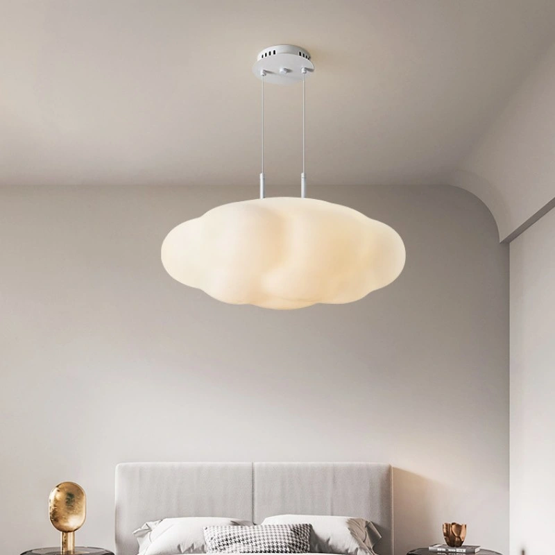 European White Cloud Eye Protection LED Lamp Creative Simple Modern Living Room Children′ S Bedroom Pumpkin Ceiling Lamp